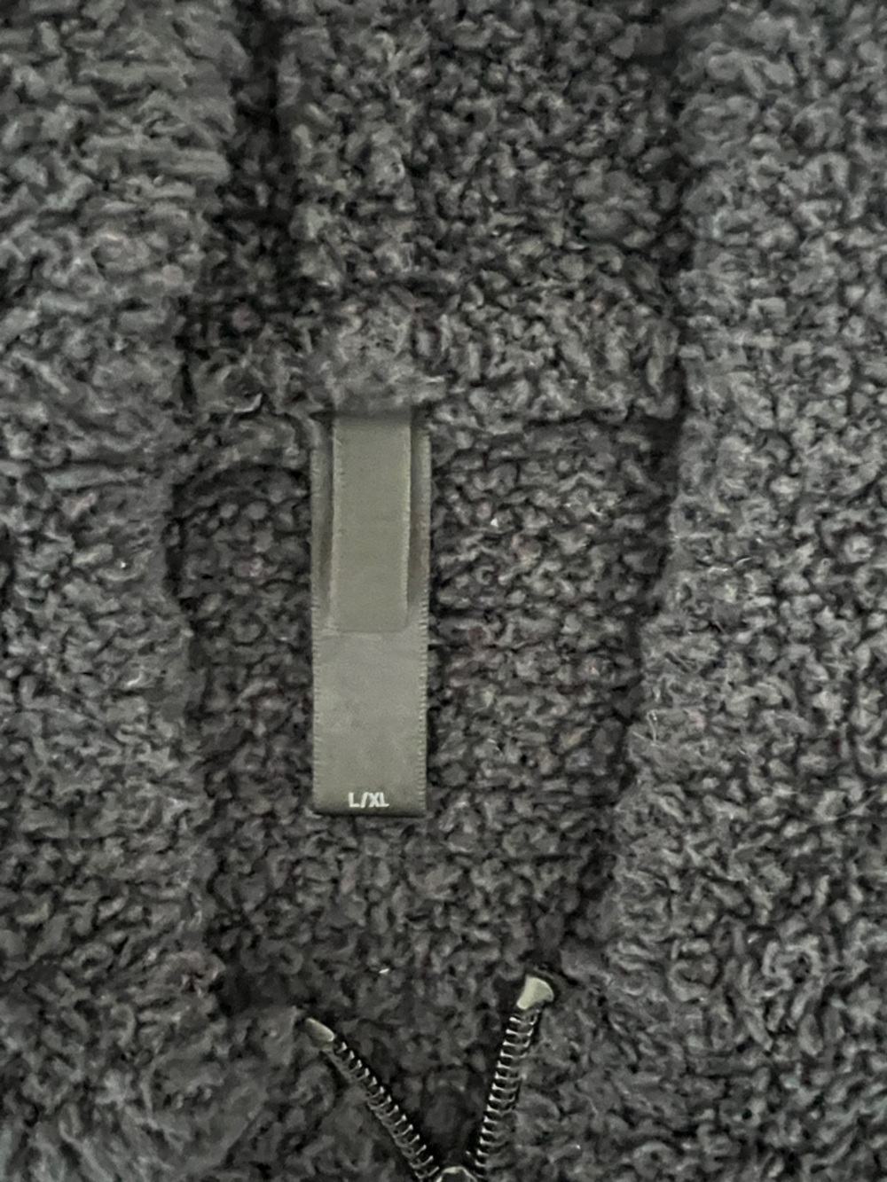 SKIMS Black Sherpa Zip Hoodie - Picture 3 of 6